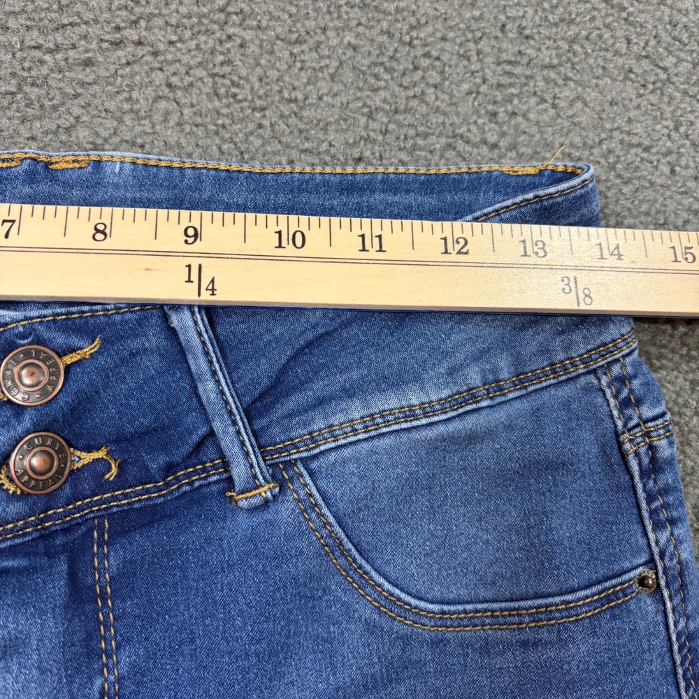 Curve Appeal Jeans Womens 10/30 Blue Curve Creator High Rise Skinny Stretch - Picture 4 of 10